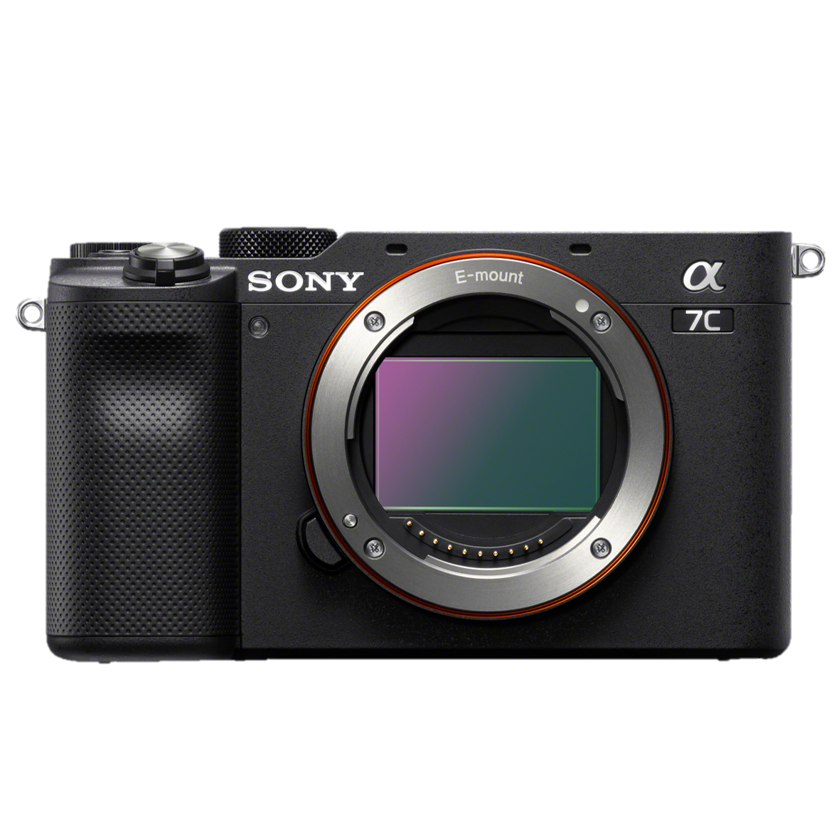 Sony Alpha 7C | Full-frame Mirrorless Interchangeable Lens Camera | Front Image | Black Color